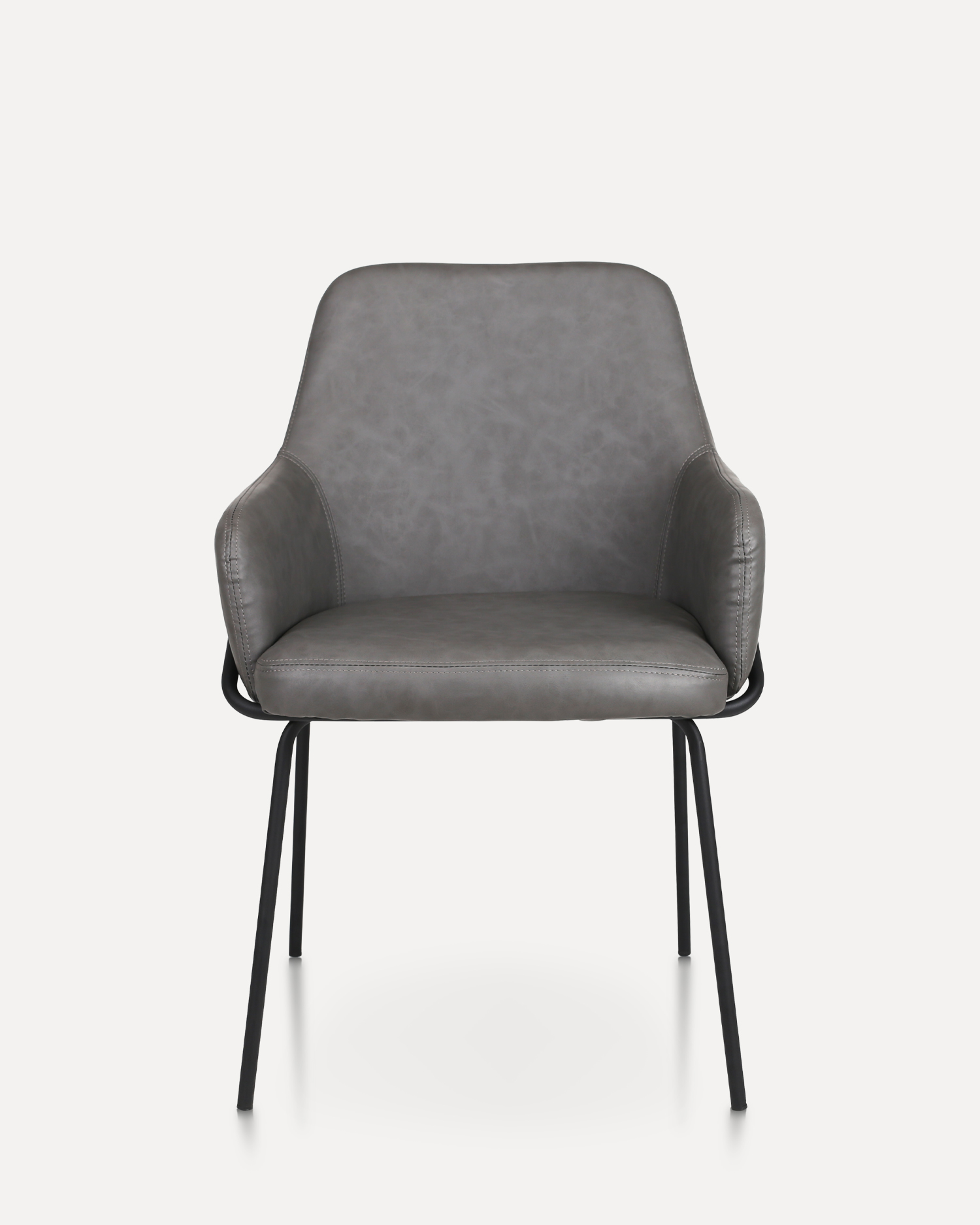 Læder spisestol med arm Læder spisestol med arm