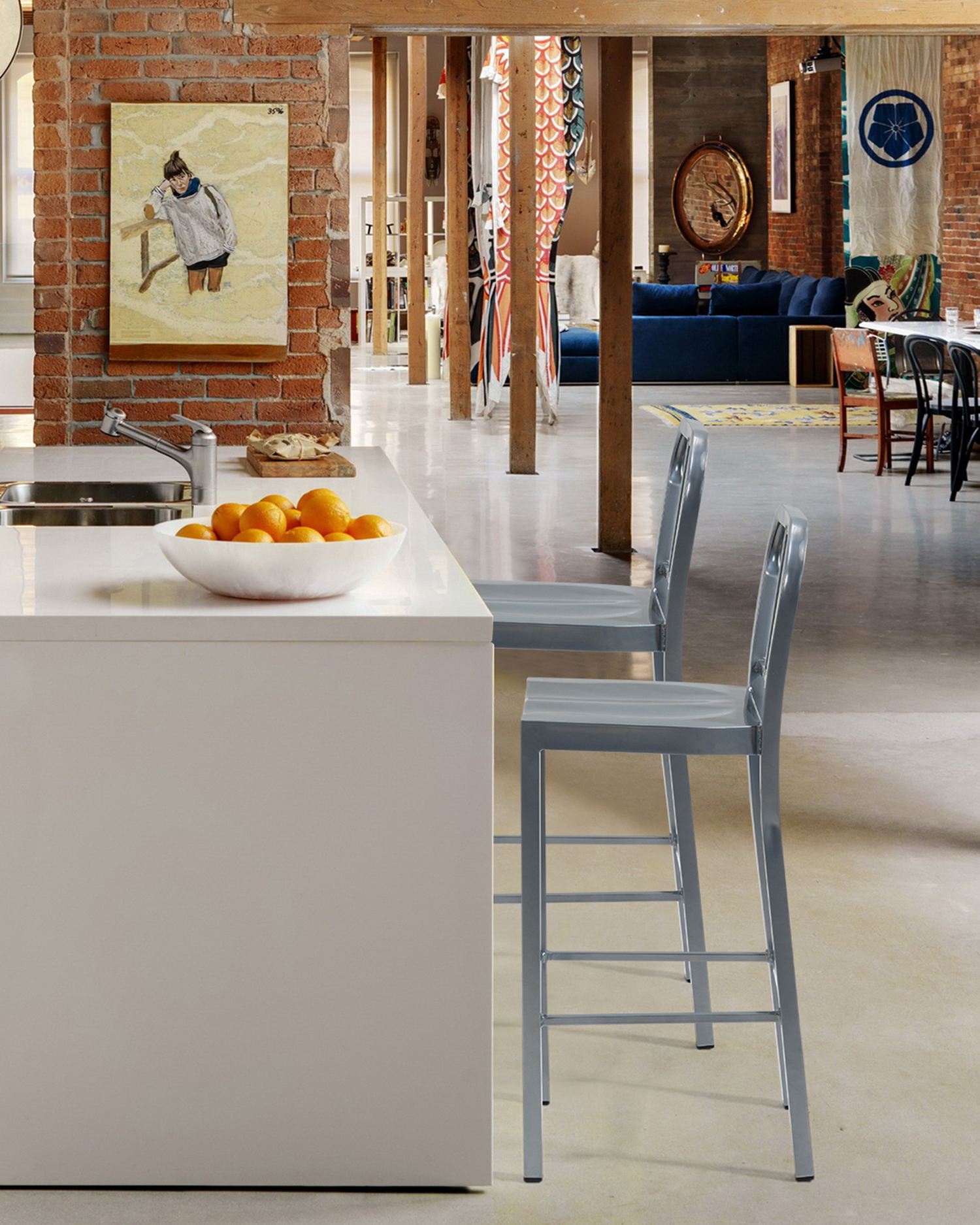 Navy bar stol Navy bar stol
