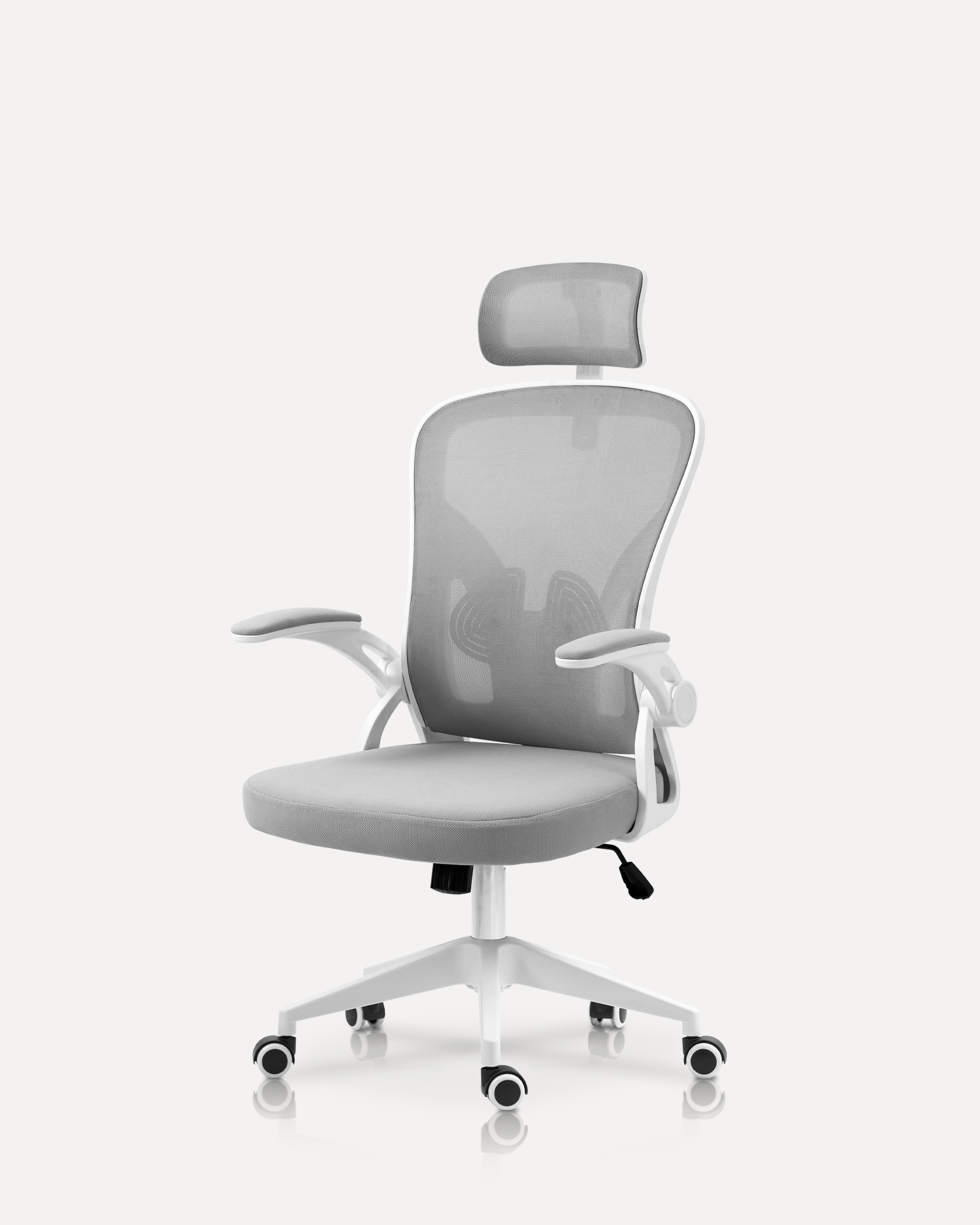 Kontorstol med justerbart armlæn